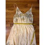 Urban Outfitters Yellow Floral Handkerchief Spaghetti Strap Midi Dress Large Photo 3