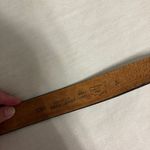 Embossed Saddle Leather brown belt cow bull design size 32 Photo 4