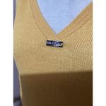 St. John  Sport Canary Yellow Cary Wool Blend Long Sleeve Pullover V-neck S Photo 1