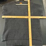 POL gray Chunky Chenille Knit Short Sleeve V-Neck Sweater Top Size M Photo 5