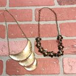 Teal & black floral statement necklaces Photo 3