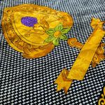 Christian Dior Vintage Silk Gemstone Scarf Photo 8