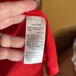 Soma NWT SENSUOUS 100% Silk Short Robe With Lace Red Size Large / XL Photo 11