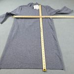 ZARA  Woman Midi Dress L Gray Ribbed Knit Long Sleeve Mock Neck Knee Lenght NWT Photo 2