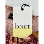 Kourt Robbie Eyelet Cotton Mini Dress‎ Tropical Print Sz XS Puffy Sleeve Photo 2