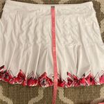Lucky in love white tennis skirt with geometric trim, size large Photo 6