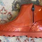 Melissa ‎ Burnt Orange Fusion Slip On Rain Booties, Size 8 Photo 0