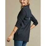 CAbi Victoria Keyhole Knit Cardigan Sweater Black Size Medium Photo 2