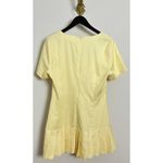 ASTR  The Label Pleated Mini Dress in Yellow Size Large Photo 6