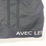 Avec Les Filles  Size XS Black Stretchy Sports Bra Cropped Sleeveless Photo 1