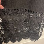 August Silk  Black Knitted Open Front Casual Long Cardigan Size Med NWT #7823 Photo 4