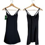 Halara Softlyzero Plush Backless Active Mini Dress Women Small Black Workout NWT Photo 4