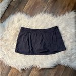 Athleta Shirred Band Swim Skirt Size medium charcoal gray in color Photo 1