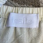 Isalis  Cotton square neck Cream Strappy back side pockets Mini Dress Photo 7