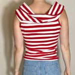 Banana Republic  Americana Striped Scoop Neck Top Size Medium NWT Photo 2