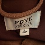 Frye and Co Jacket Womens Sz S Cognac Brown Suede Biker Buckle Asymmetrical Zip Photo 7