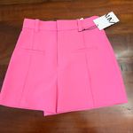 ZARA Women’s High-Waisted Shorts XS Pink 3-Inch Inseam NWT Photo 1