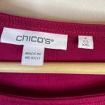 Chico's Slinky Travelers Knit Sleeveless Tank Top Dark Raspberry Pink Plus 4 XXL Photo 6
