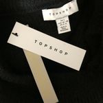 Topshop Sweater Dress Crew Neck Chunky Knit Oversized Wool Blend Black S 4-6 Photo 2