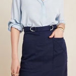 Pilcro and the Letterpress Anthropologie Mina A-Line Skirt Blue Womens Size 12 Photo 0