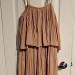 PRETTYGARDEN Chic Layered Tan Romper Photo 0