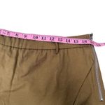 AQUA  Women Brown Utility Cargo Skort Shorts XL Zip Front Asymmetrical Khaki Photo 4