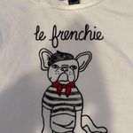 French Connection Le Frenchie Cropped Graphic Tee | XS Photo 4