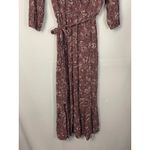 Knox Rose  Women's Floral Wrap Maxi Dress Dusty Mauve Size Medium Photo 4