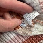 SO Goods for Life Striped Sweater Women’s L Cream Pink Rust Round Hem Cozy Size L Photo 4