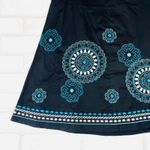 Heart soul Black Embroidered‎ Cotton Blend A-Line Skirt - Bohemian, Casual Size 3 Photo 10