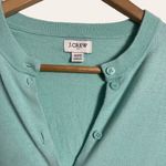 J.Crew  Light Teal Blue Long Sleeve Button Front Cardigan Sweater Size XXS Photo 2