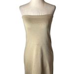 Djerf Avenue Dress Women Large Tan Nougat Strapless Tube Mini Streetwear Edgy Photo 0