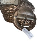 White House | Black Market New VTG Y2K  Woven Braid Wide Belt Bronze Leather Boho y2k Photo 1