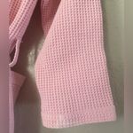 Relaxqua Vintage Pink Belted Waffle Hooded Robe Women's Made in Italy Size M Size M Photo 12