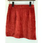 Derek Heart Women's Corduroy Orange Rust Color Mini Skirt Sz S Photo 2