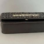 Bebe Ailey Two Tone Crossbody Bag Purse Black/Gray Faux Leather Flap Closure Photo 3