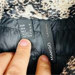 Mango Beige Black Snakeskin Print Hooded Lightweight Puffer Jacket Womens S Photo 6