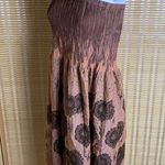 Lapis Strapless Peach & Black Floral Tube Multi Way Dress Or Skirt Photo 2