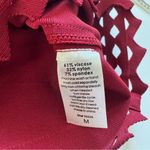 Susana Monaco  Burgundy Red Bandage Eyelet Off Shoulder Dress Size Medium NWT Photo 6