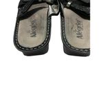 Alegria  Women's Sandals Adjustable Metallic Black Strap Size 10 Photo 3
