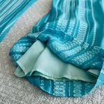 Zeus + Dione Silk Alcestes Palazzo Pants in Teal Blue Greece Size 36 (4 Photo 10