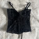 Pretty Little Thing Black Corset Lace Top Photo 1