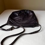 Vintage 90s Brown Genuine Leather Shoulder Bag Boho Festival Crossbody Purse Photo 5