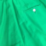 Vintage 80s 90s JH Collectibles Kelly Green Linen High Waist Shorts 8 28” Waist Photo 3