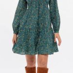 NWT Banjanan Hilary Dress in Hedgehog Dark Denim Blue Photo 0