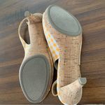 New Aubrey Lynn Orange Gingham Peep Toe Sling Back Heels 8.5 Size undefined Photo 5