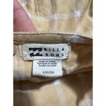 Billabong  Yellow White Stripe Overalls Size Small NWT Photo 2