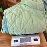 Van Heusen Free w/ Purchase  Quilted Zip Up Vest Women’s Medium Light Green FLAWS Photo 10