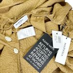 MARYSIA Backless Seashell Embellished Seersucker Halterneck Dress,Caramel, Large Brown Photo 9