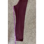 Lululemon  High Rise Burgundy Leggings – Size S Photo 5